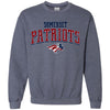 Somerset Patriots Adult Sport Grey Collegiate Unisex Crewneck Sweatshirt