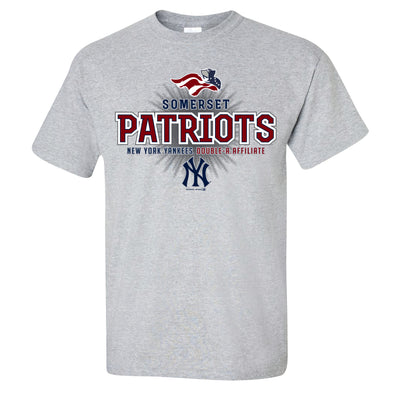 Somerset Patriots Adult New York Yankees Double-A Affiliate Tee